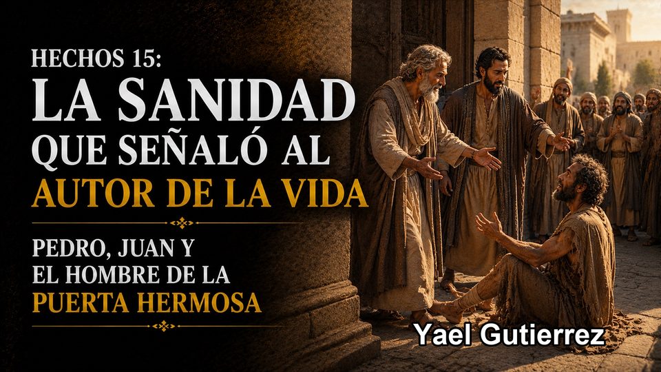 Portada de Hechos 15: La sanidad que señaló al Autor de la vida