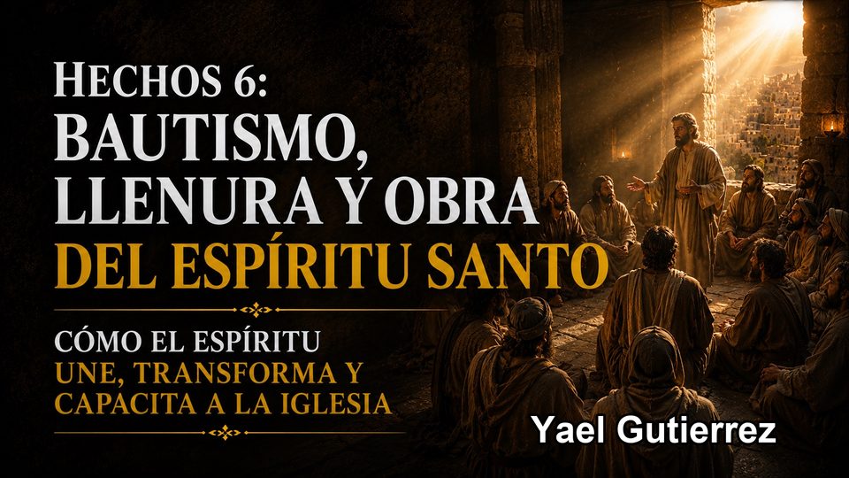 Portada de Hechos 6: bautismo, llenura y obra del Espíritu Santo