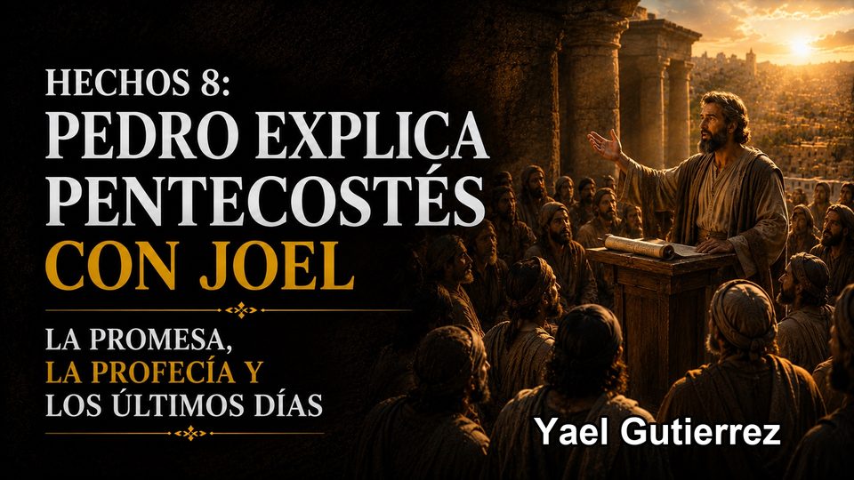 Portada de Hechos 8: Pedro explica Pentecostés con Joel