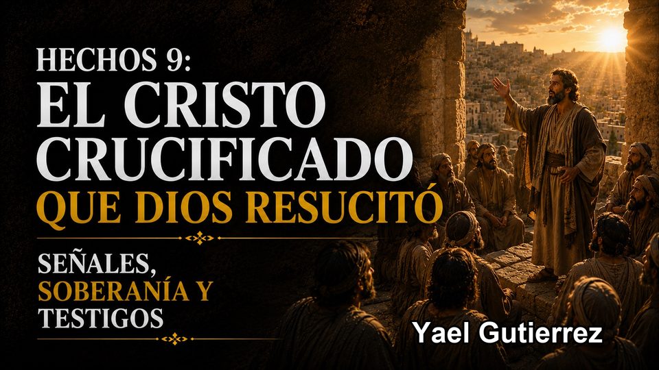 Portada de Hechos 9: El Cristo crucificado que Dios resucitó